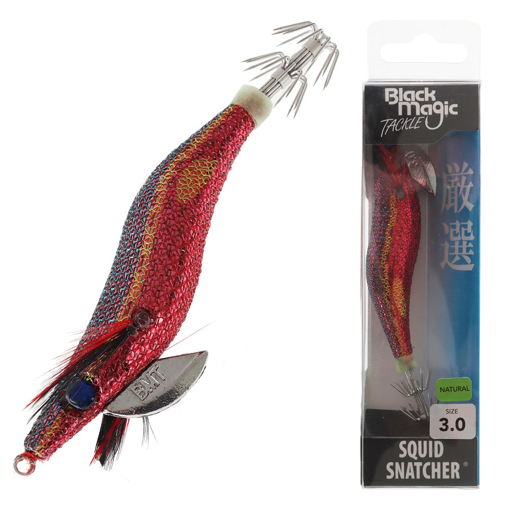 Black Magic Squid Snatcher Squid Jig Natural Size 3 Copper