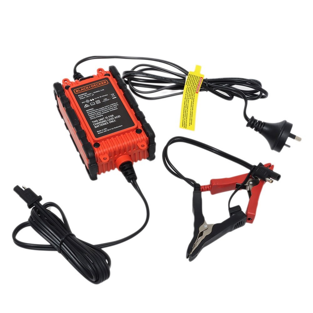 BLACK+DECKER Waterproof Battery Charger/Maintainer 2A