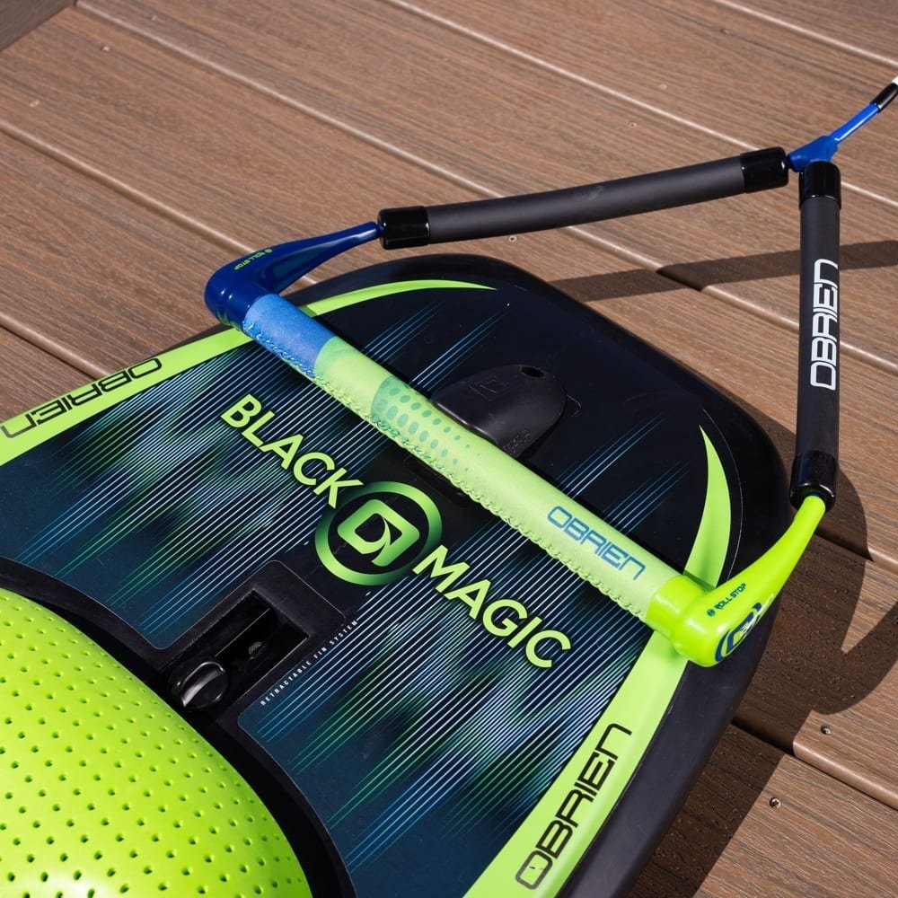 O'Brien Black Magic Kneeboard with Hook Black/Green