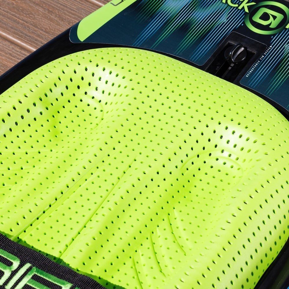 O'Brien Black Magic Kneeboard with Hook Black/Green