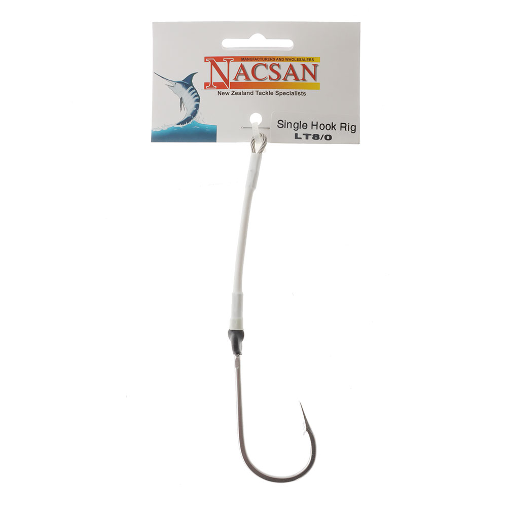 Nacsan Stainless Single Game Hook Rig 8/0