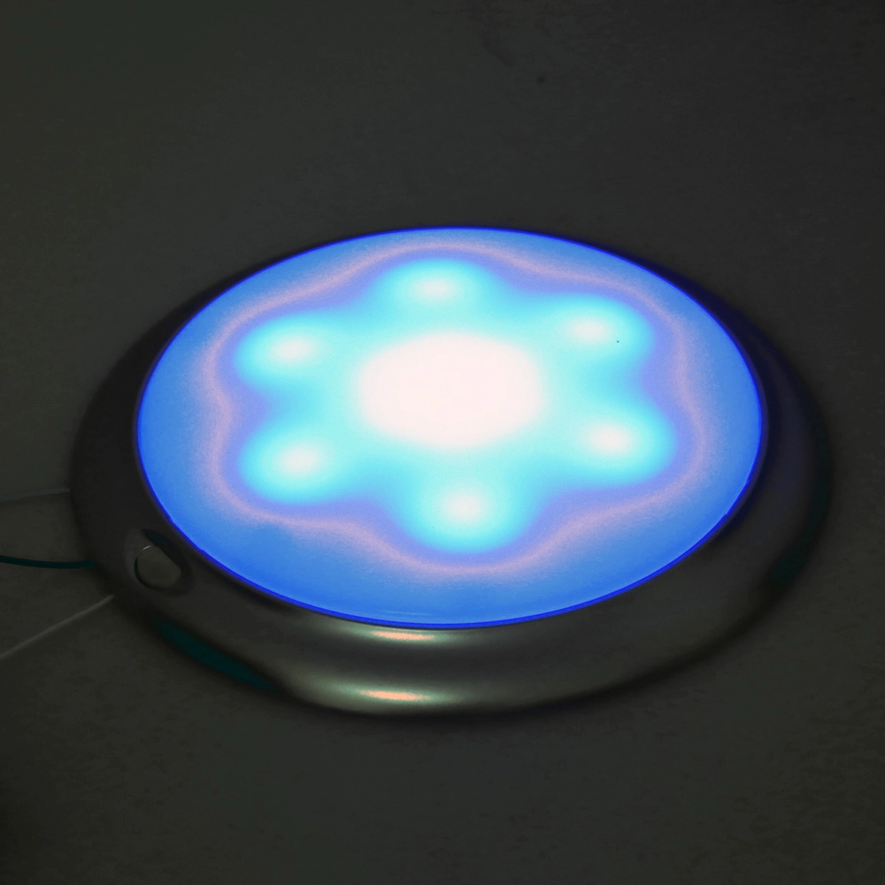 Dual Colour Interior / Exterior LED Light Warm White/Blue 10-30VDC Dual Colour Interior / Exterior LED Light Warm White/Blue 10-30VDC