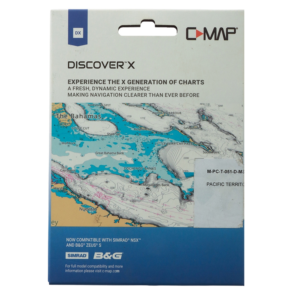 C-MAP Discover X Chart Card Pacific Territories SD/MSD