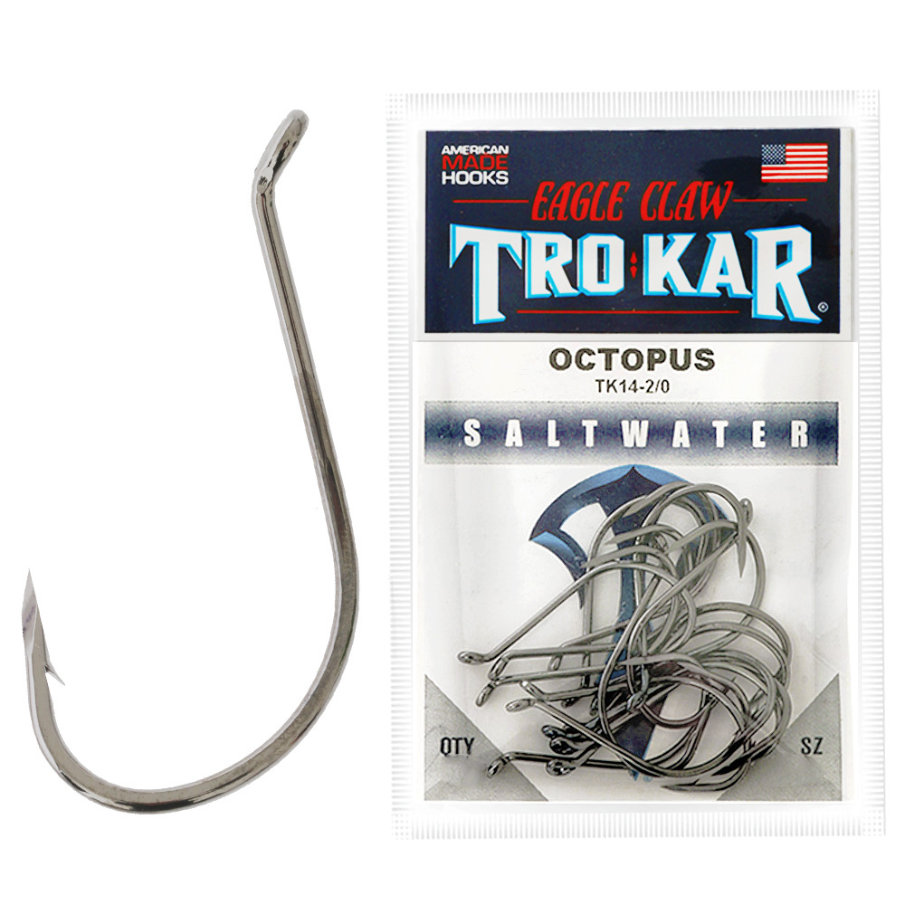 Trokar TK14 Saltwater Octopus Hooks 4/0 Qty 12