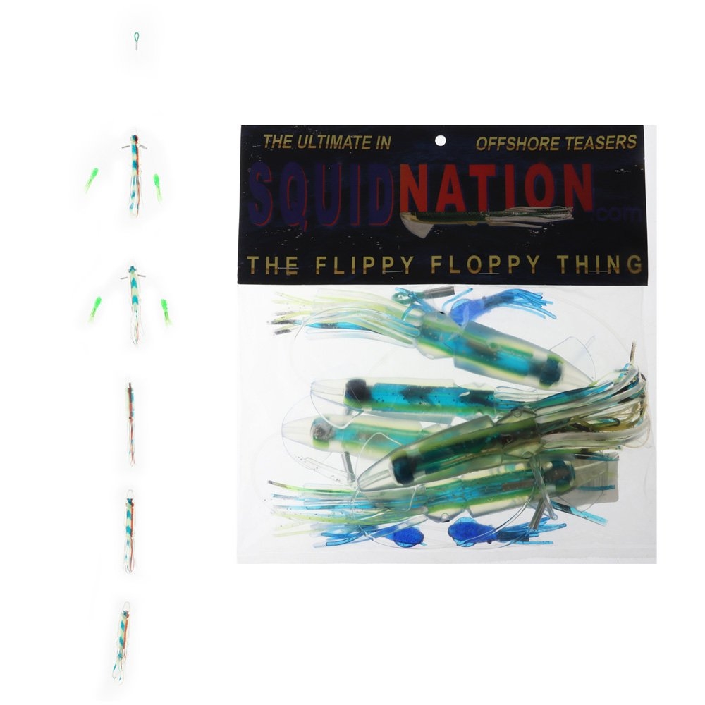 Squidnation Mini Flippy Floppy Teaser Pakula Series Lumo Green