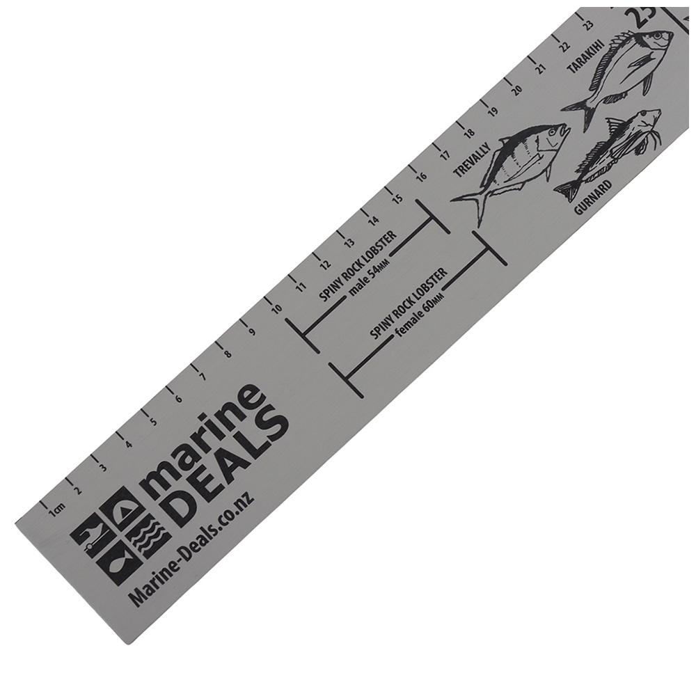 Marine Deals Anodised Aluminium Fish Ruler 75cm