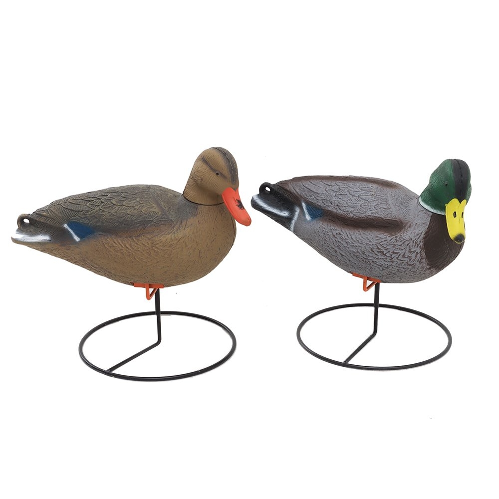 Waterfowler Mallard Duck Decoys with Stand 6-Pack 3 Drake 3 Hen 17inch