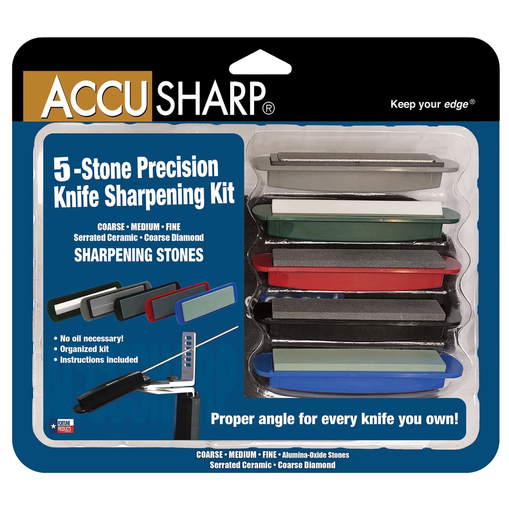 AccuSharp Precision 5-Stone Knife Sharpener Kit
