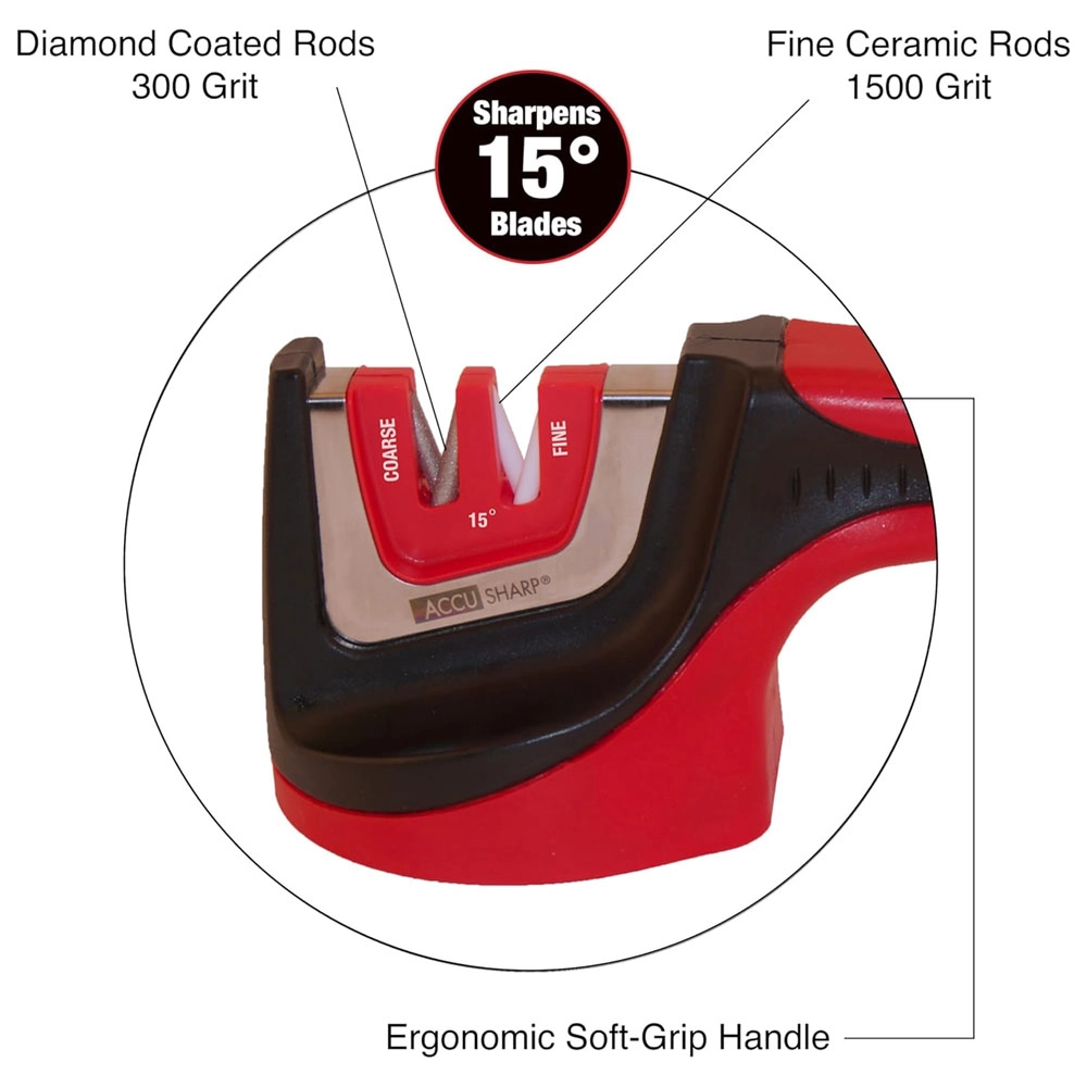AccuSharp 15-Degree Pull-Through Knife Sharpener AccuSharp 15-Degree Pull-Through Knife Sharpener