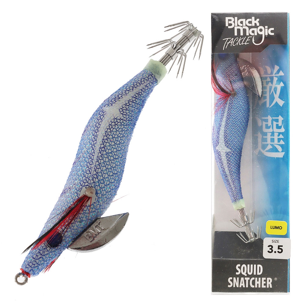 Black Magic Squid Snatcher Squid Jig Lumo Size 3.5 Dusky Glow