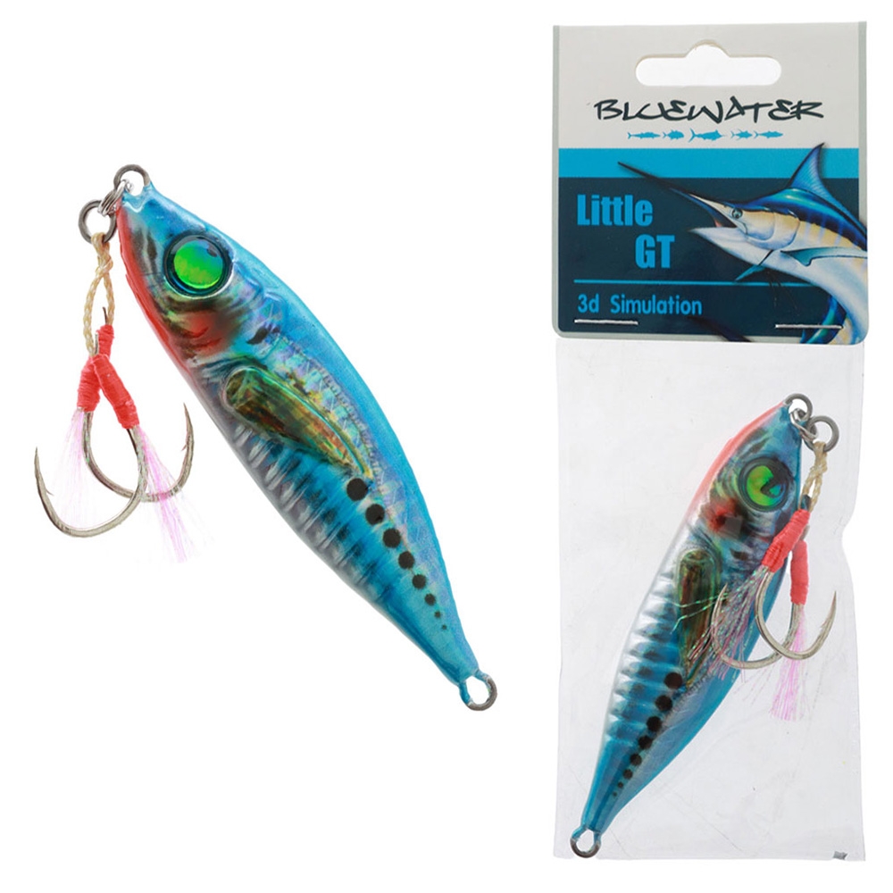 Gillies Bluewater Little GT Slow Pitch Jig 80g Sardine Blue