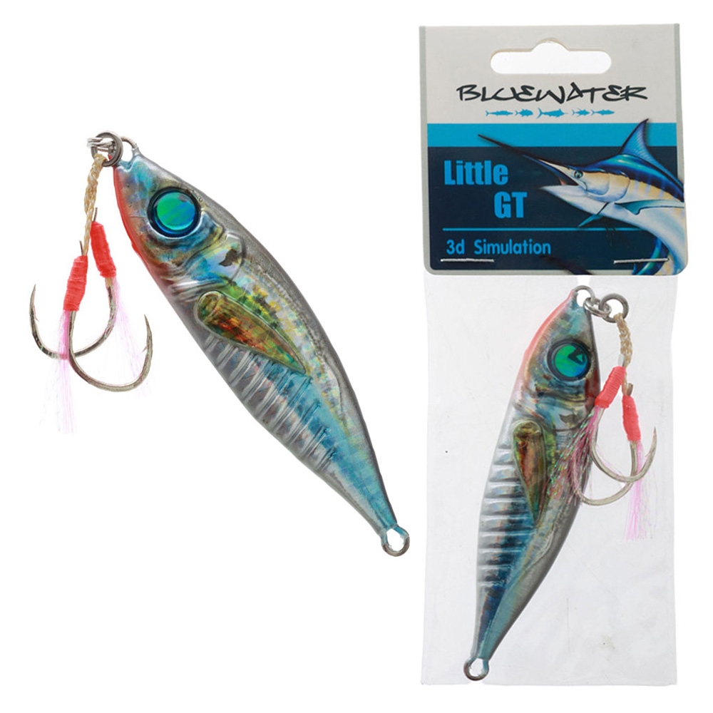 Gillies Bluewater Little GT Slow Pitch Jig 80g Silver Natural