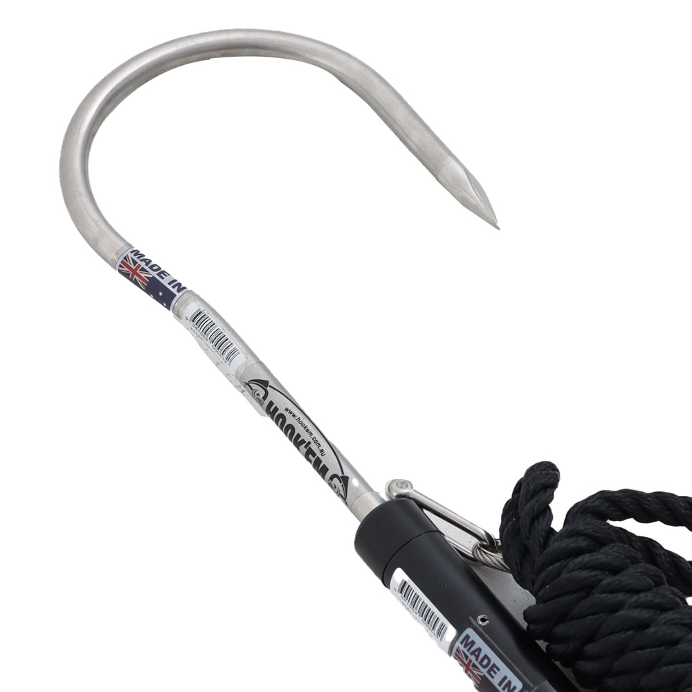 Hook’em Aluminium Handle Flying Gaff 1600mm with 150mm Round Stainless Head