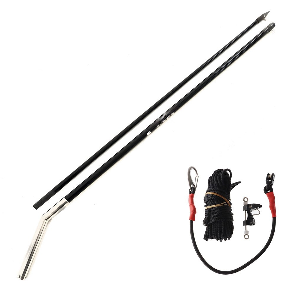 Hook’em Black Shotgun Bent Outrigger Pole 3m