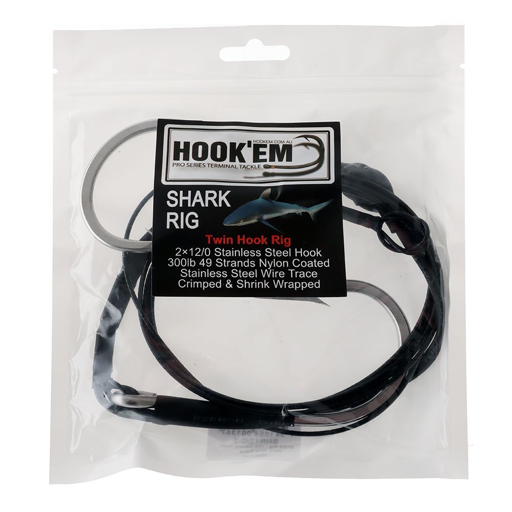 Hook'em Double Hook Shark Game Rig 12/0 300lb