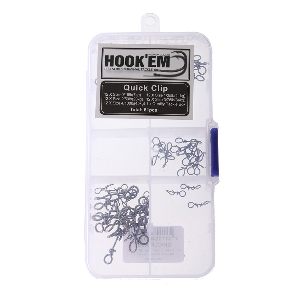 Hook'em Quick Clips Assorted Pack Qty 61