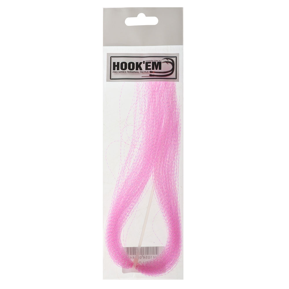 Hook'em Tinsel Flash Hair Pink
