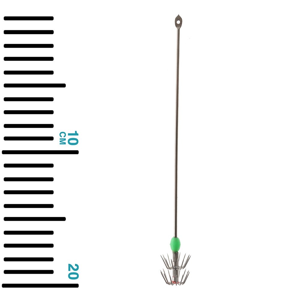 Hook'em Metal Squid Jig Spike Pole 203mm Qty 5