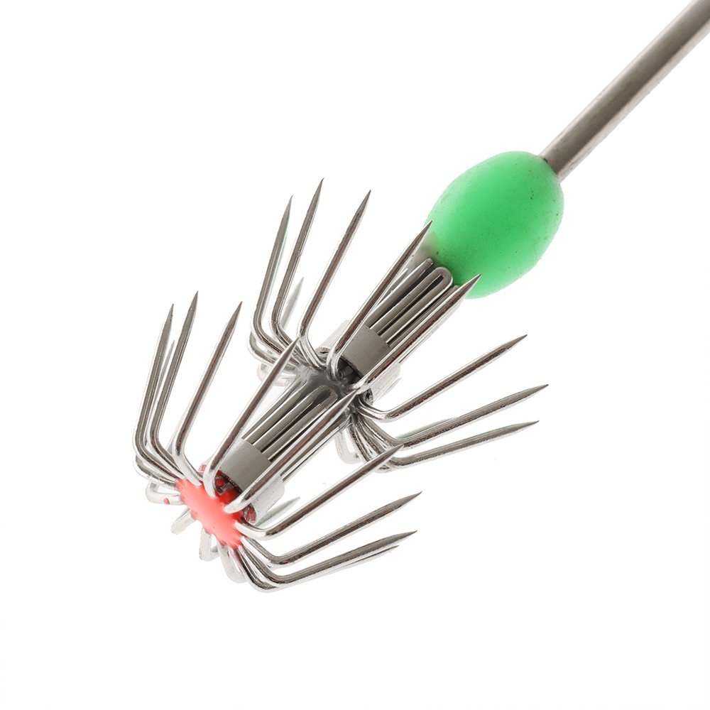 Hook'em Metal Squid Jig Spike Pole 203mm Qty 5