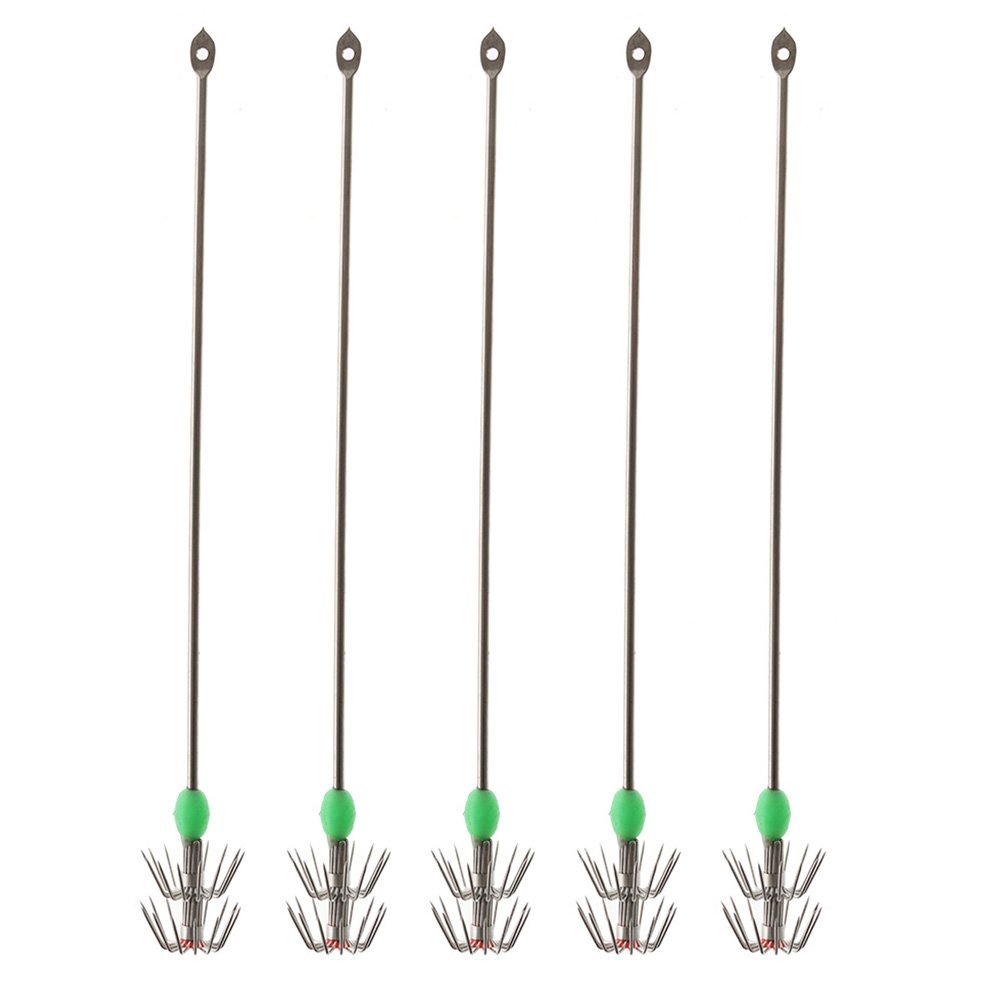 Hook'em Metal Squid Jig Spike Pole 203mm Qty 5