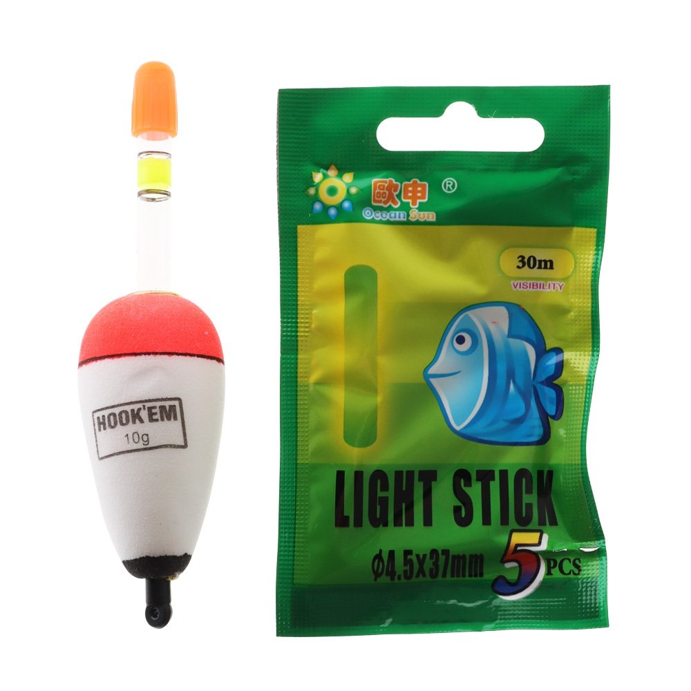 Hook'em Foam Float with Glow Sticks 10g