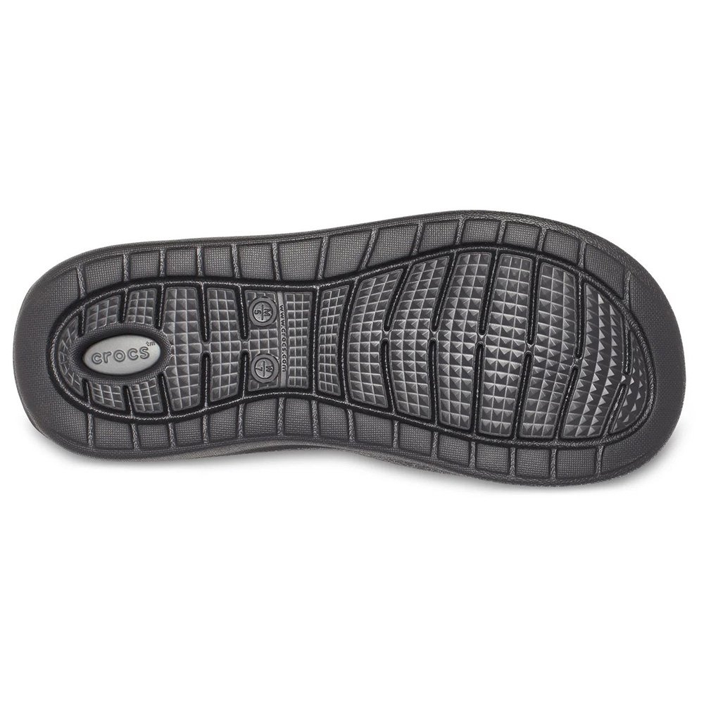 Crocs Literide Flip Jandals Black/Slate Grey Mens US10 / Womens US12