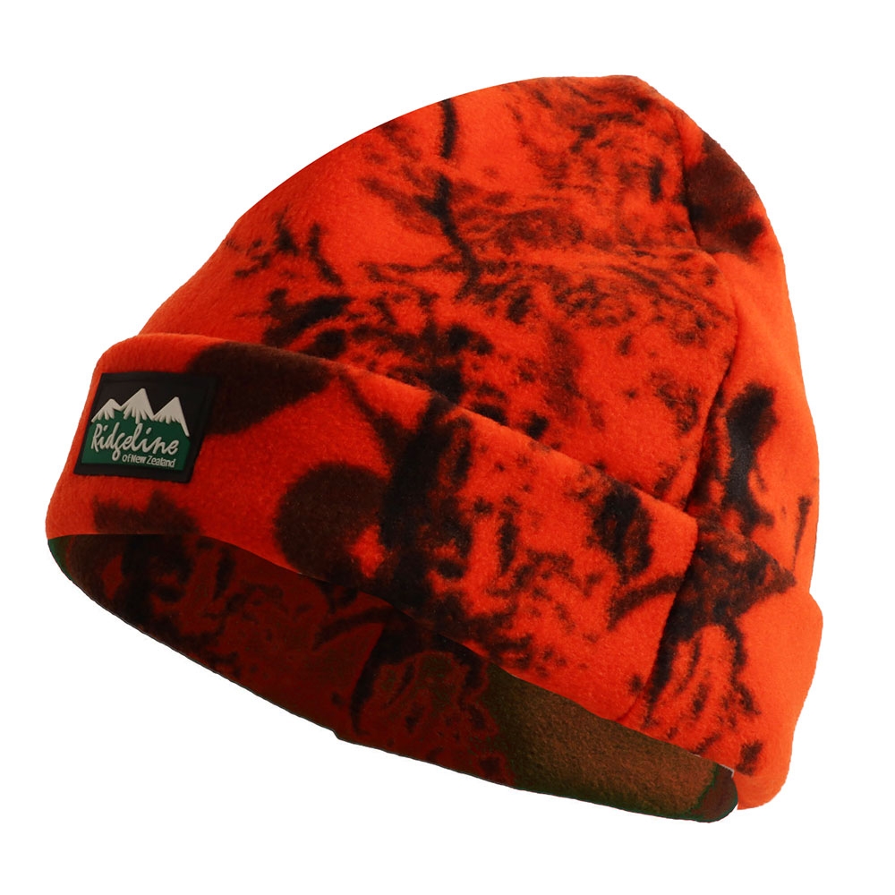 Ridgeline Polar Fleece Adult Beanie Blaze Camo