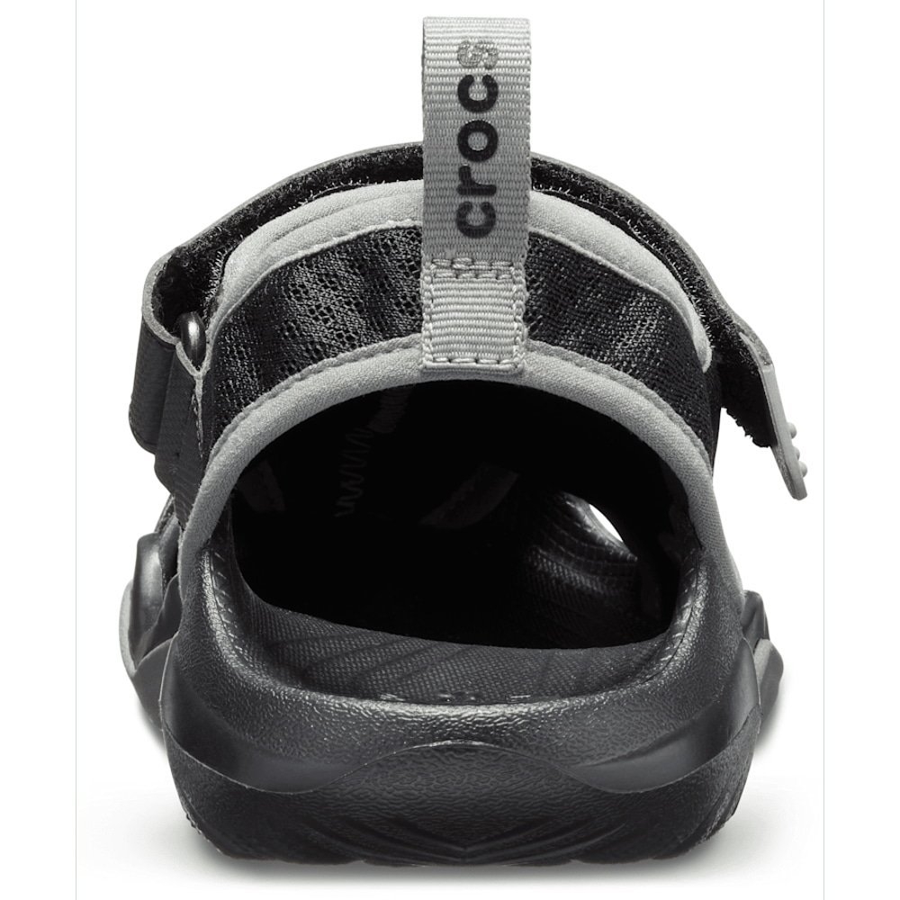 Crocs Swiftwater Mesh Deck Sandals Black Mens US14