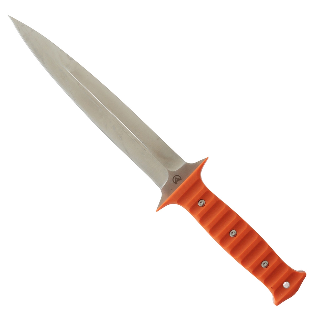 Ridgeline Grunt Pig Sticker Knife Double Edge 24cm Blaze Orange