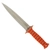 Ridgeline Grunt Pig Sticker Knife Double Edge 24cm Blaze Orange