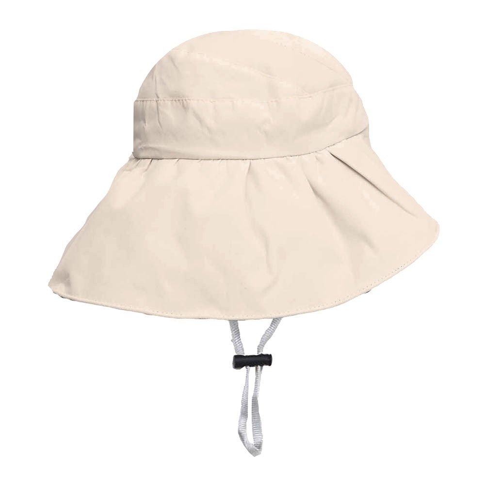 Foldable Fisherman’s Wide Brim Hat Beige