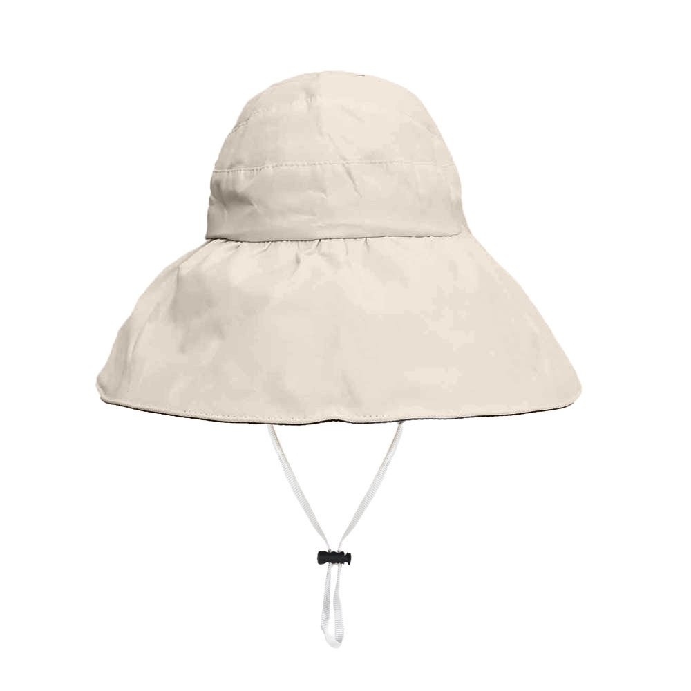 Foldable Fisherman’s Wide Brim Hat Beige