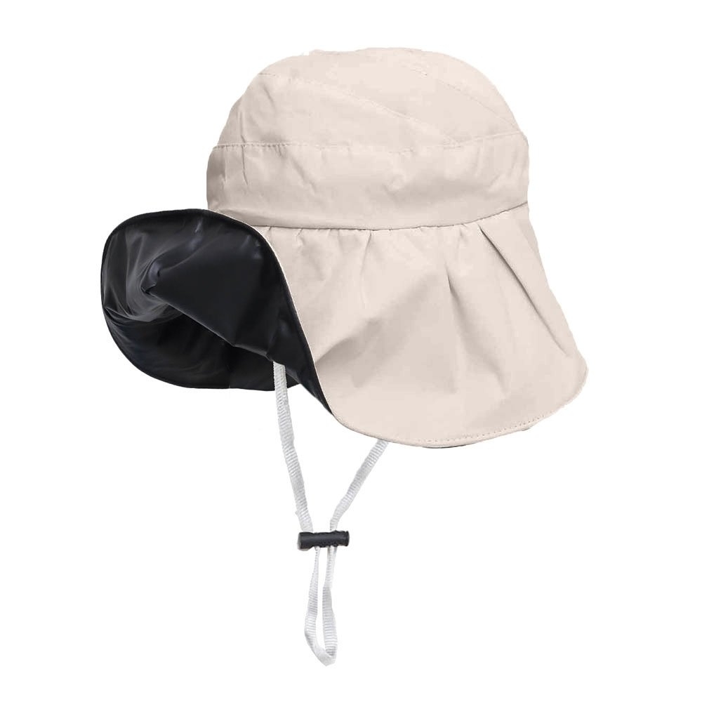 Foldable Fisherman’s Wide Brim Hat Beige