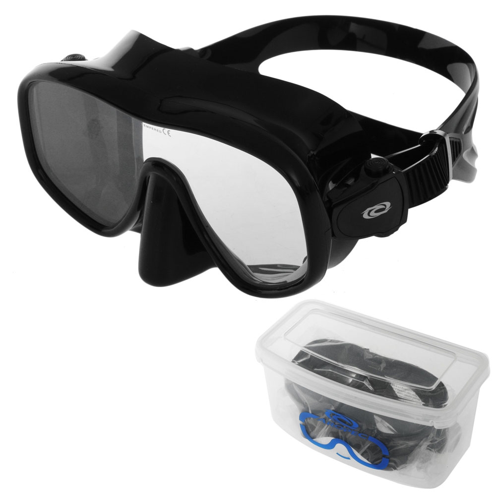 Aropec Mica Frameless Adult Dive Mask Black