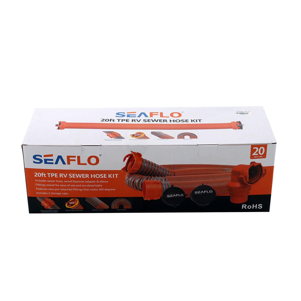 Seaflo RV Sewer Dump Hose Kit 20ft