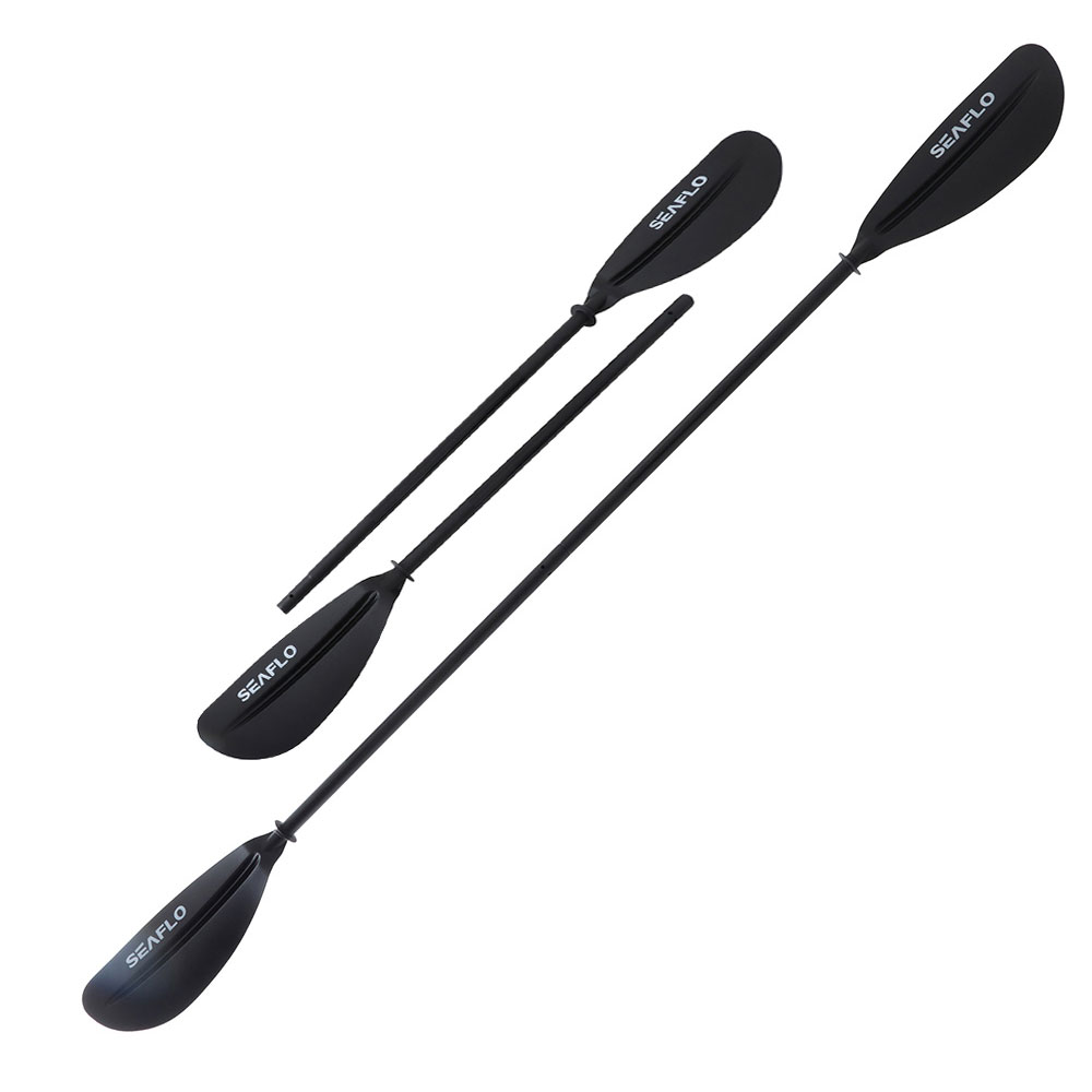 Seaflo Aluminium Shaft Kayak Paddle 230cm 2pc Black