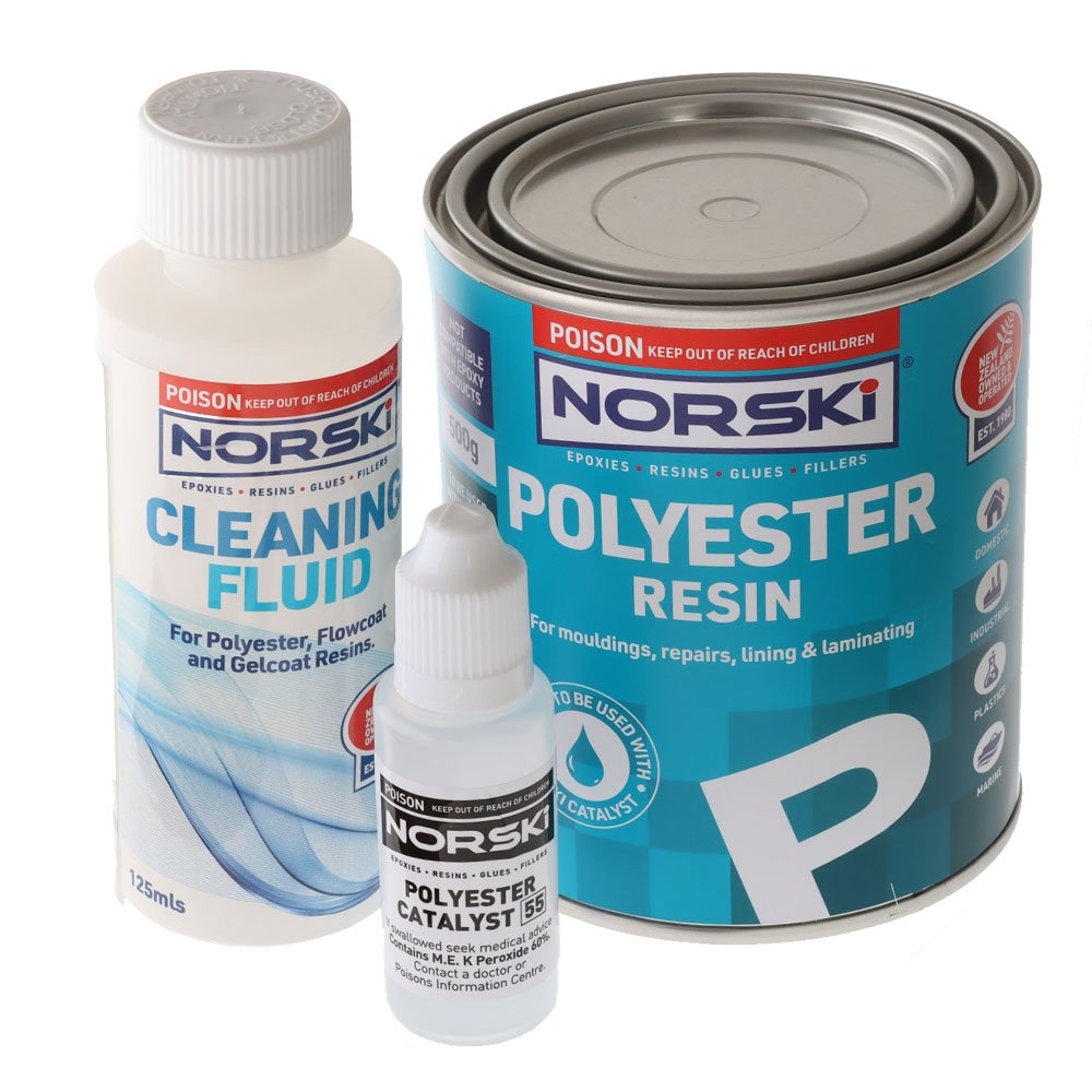 Norski No. 2 Polyester Fibreglass Repair Kit Large