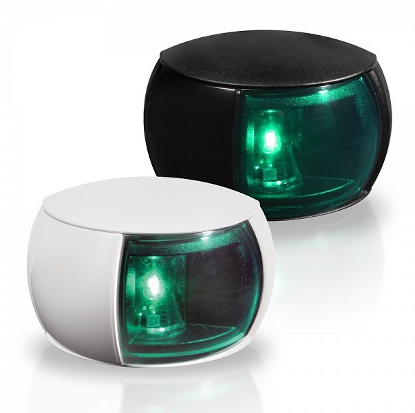 Hella Marine 2NM NaviLED Starboard Green Navigation Light 8-28V 12cm Cable White