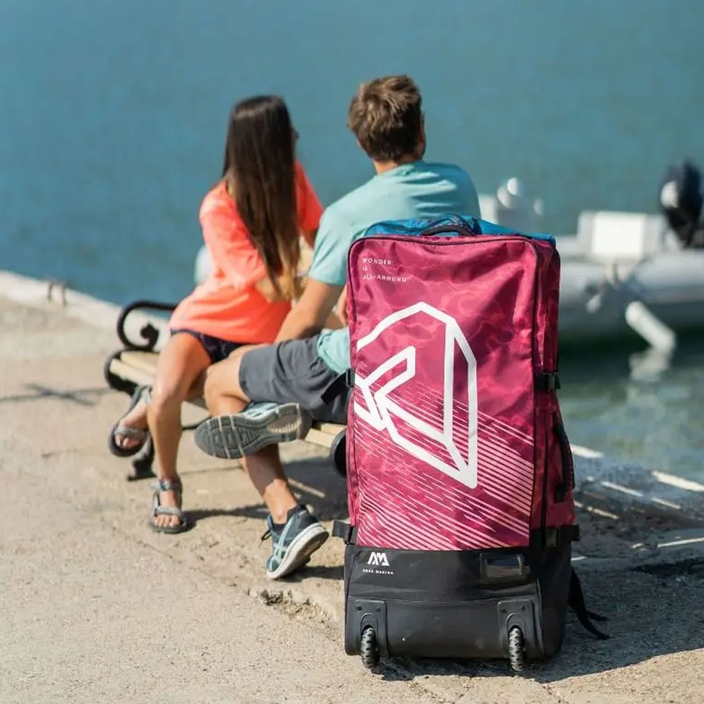 Aqua Marina Wheely Watersports Travel Bag and Backpack 90L Raspberry