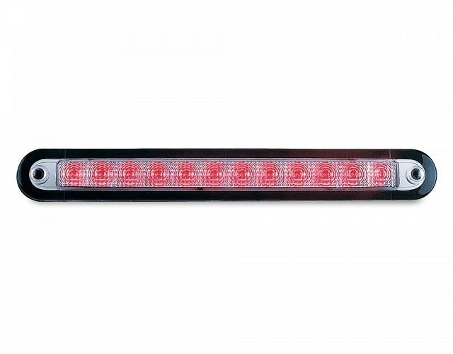 Hella Marine LED Wide Rim Strip Warning Lamp 12v Red