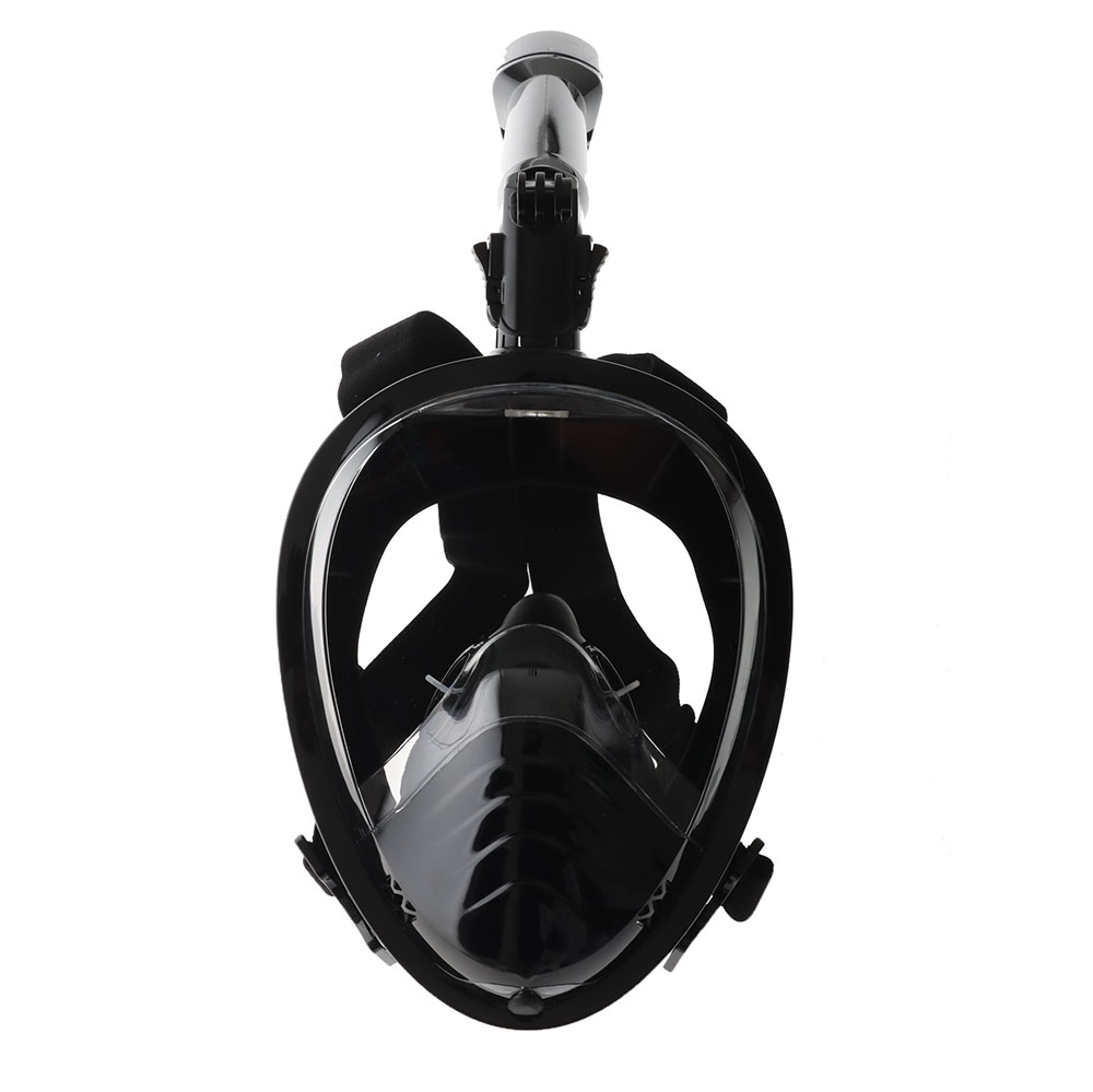 AquaMonde Full Face Snorkel Mask L/XL Black/Black