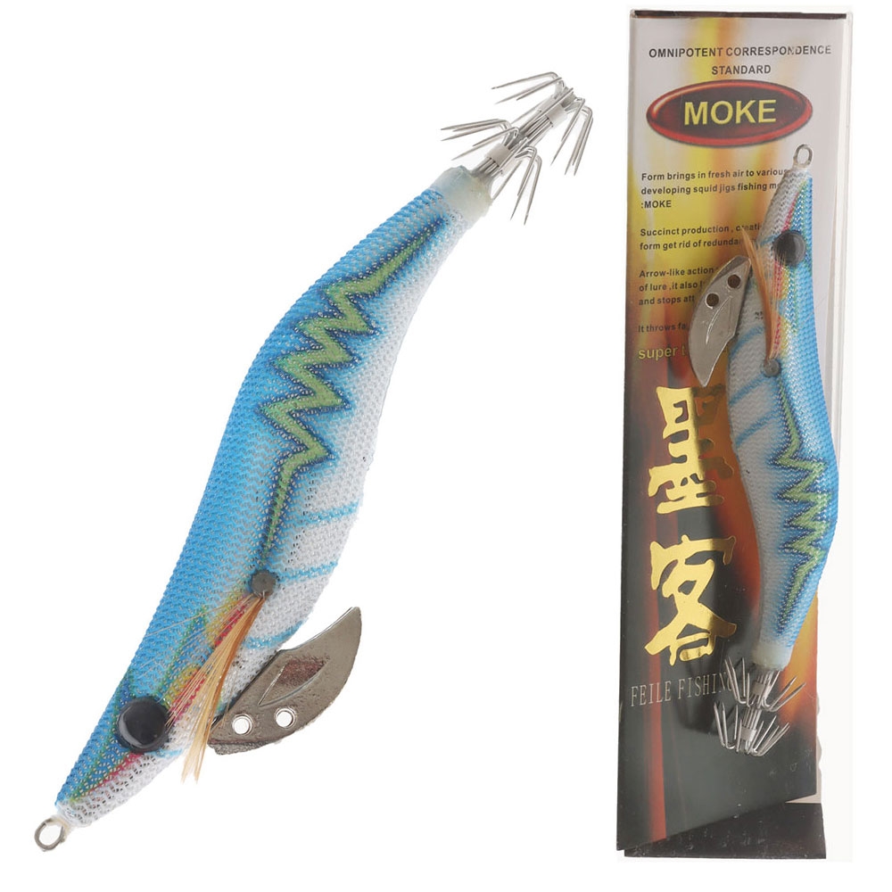 Feile Lightning Glow Squid Jig Size 3.0 15g Pilchard