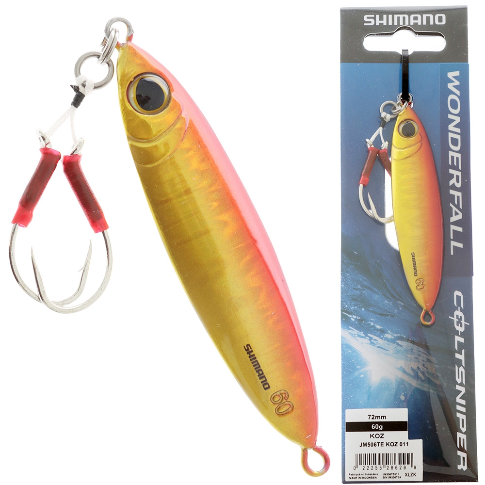 Shimano Coltsniper Wonderfall Micro Jig Keimura 60g Orange Zebra