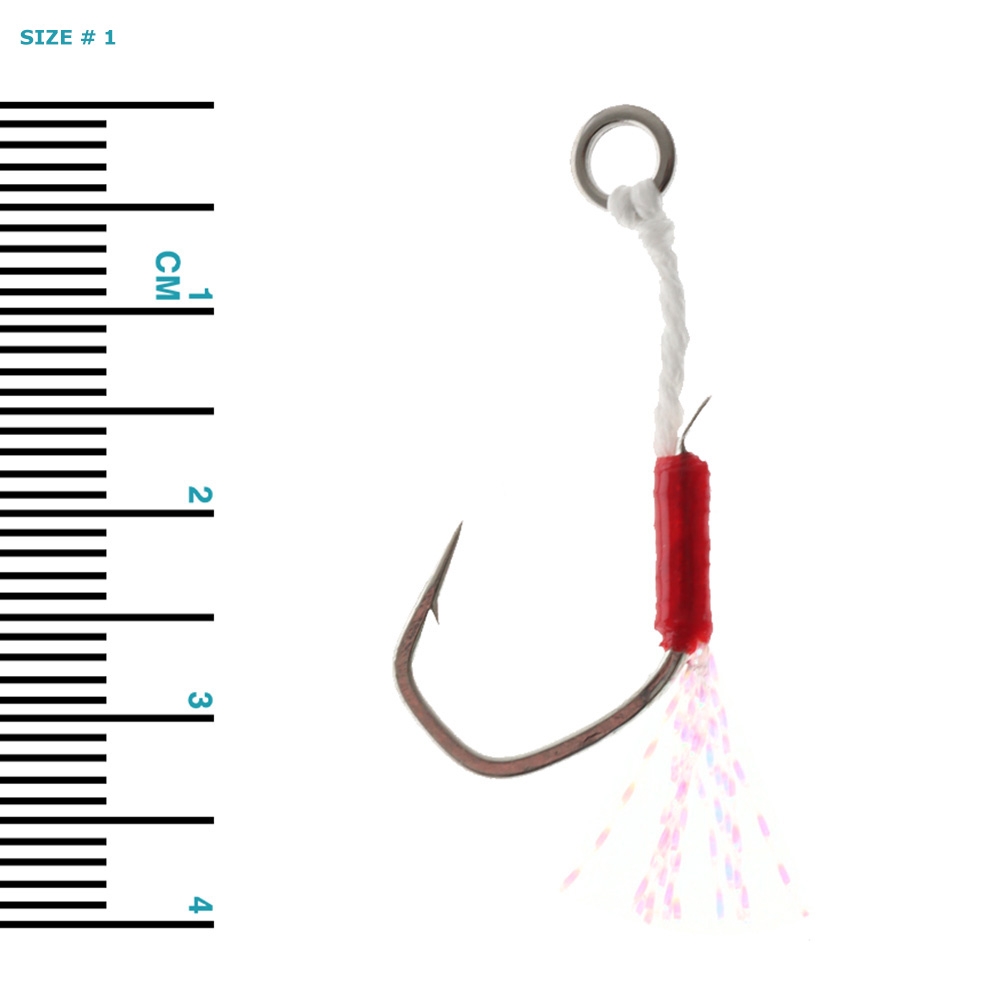VMC 7117SA TI Light Single Assist Hook #1 Qty 2