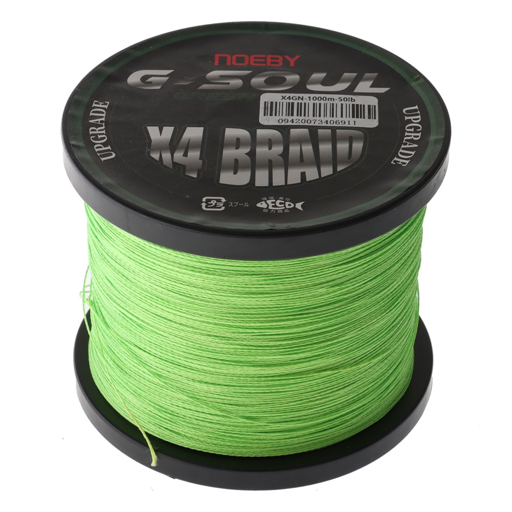 NOEBY Leisure X4 PE Braid Green 1000m 50lb