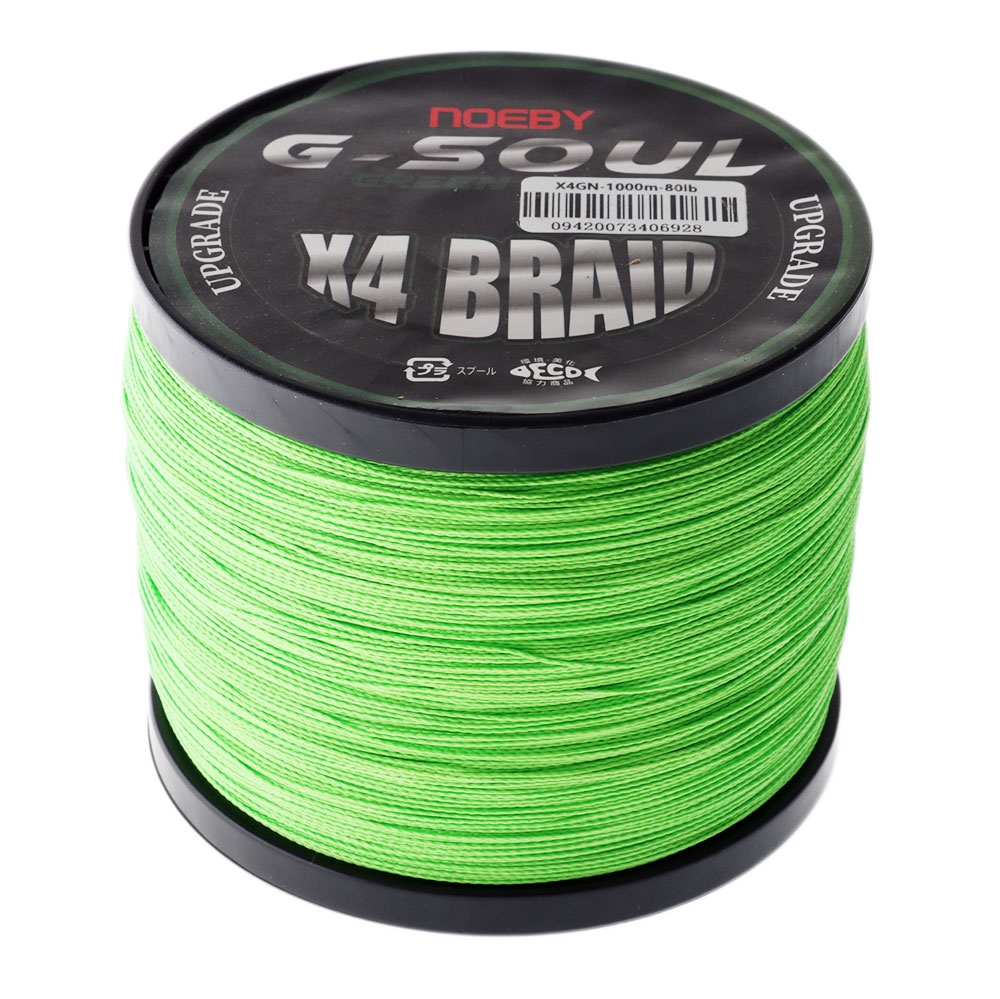 NOEBY Leisure X4 PE Braid Green 1000m 80lb