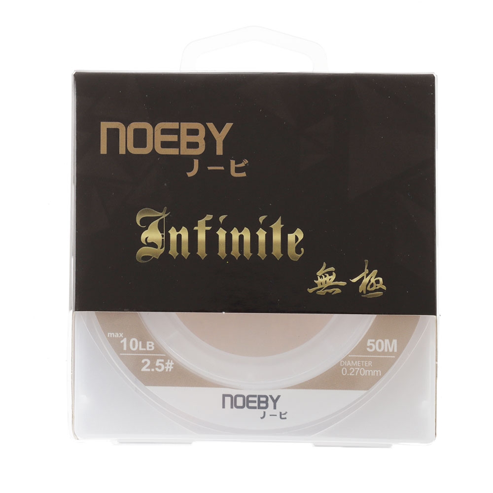 NOEBY Infinite Pure Fluorocarbon Leader Trace 50m 10lb 0.27mm
