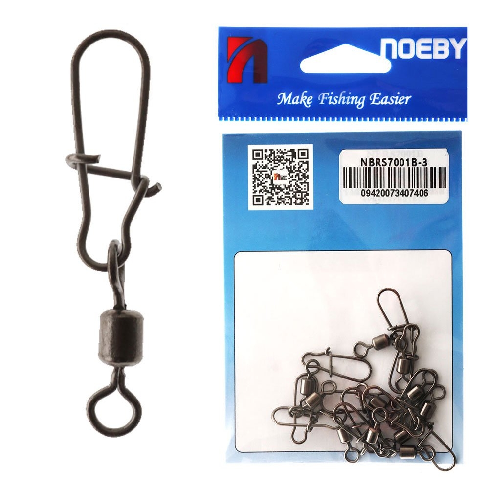 NOEBY Crosslock Rolling Snap Swivel 3x3