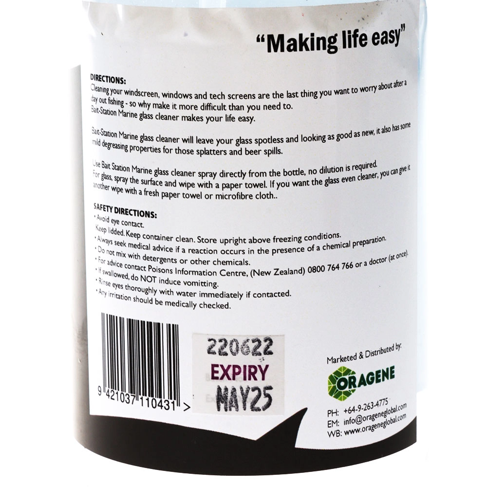 Bait-Station Marine Glass Cleaner Spray 500ml Bait-Station Marine Glass Cleaner Spray 500ml