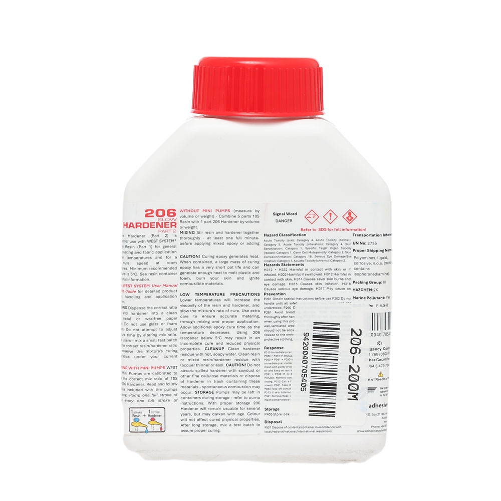 West System 206 Slow Hardener 200ml